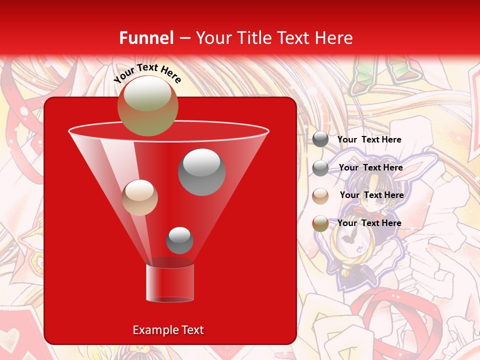 A Cartoon Character With A Red Background PowerPoint Template