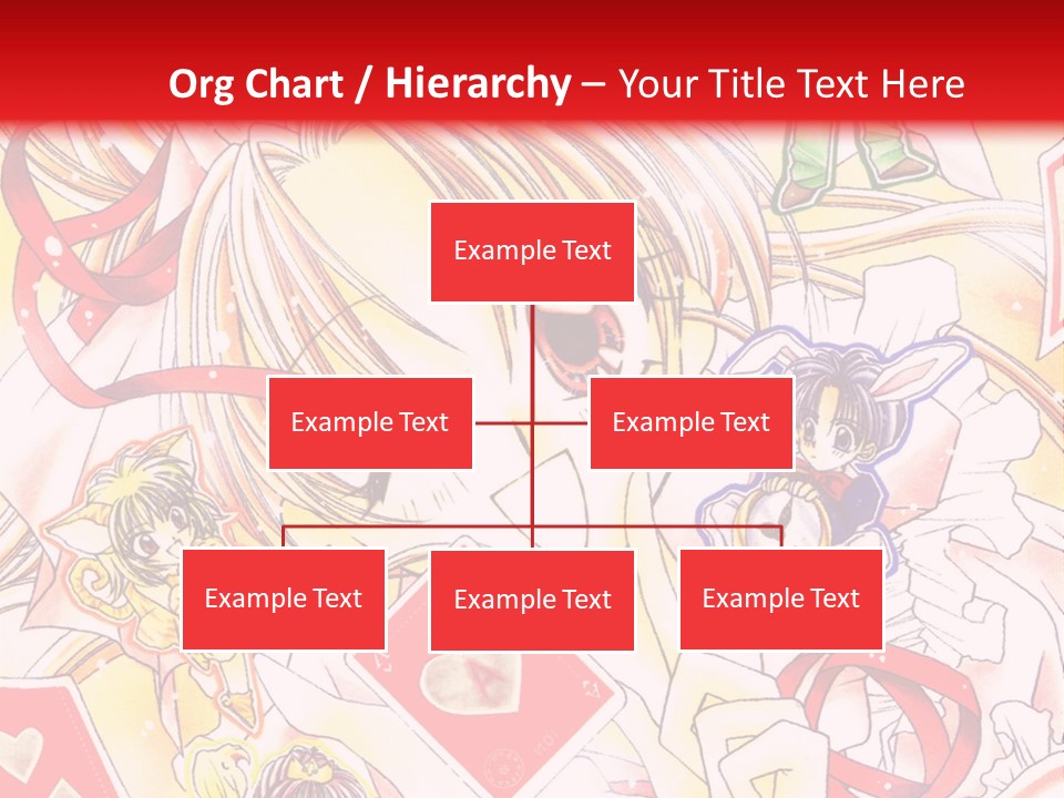 A Cartoon Character With A Red Background PowerPoint Template