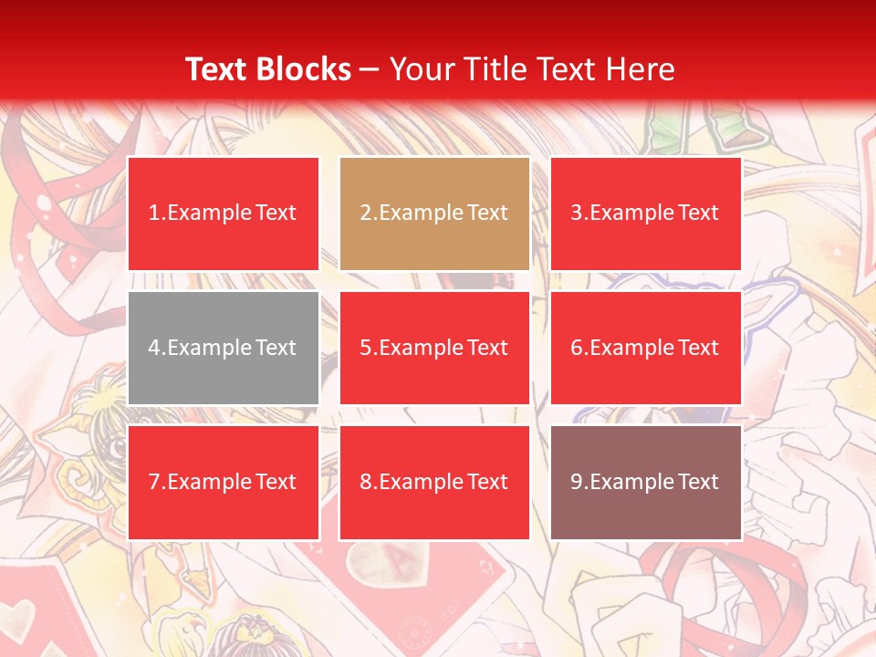 A Cartoon Character With A Red Background PowerPoint Template