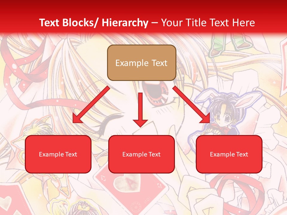 A Cartoon Character With A Red Background PowerPoint Template