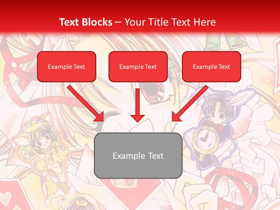 A Cartoon Character With A Red Background PowerPoint Template