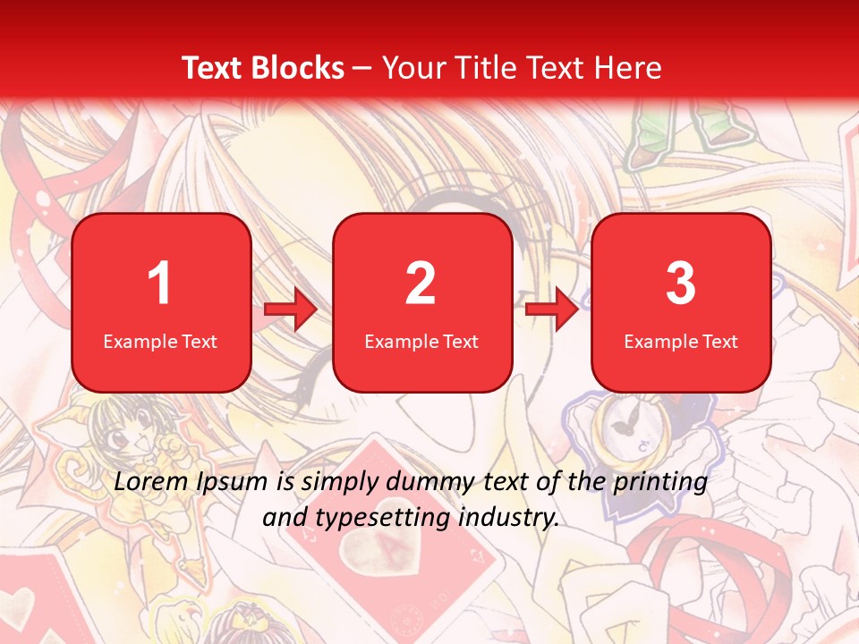 A Cartoon Character With A Red Background PowerPoint Template