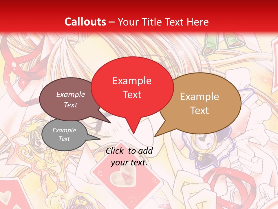 A Cartoon Character With A Red Background PowerPoint Template