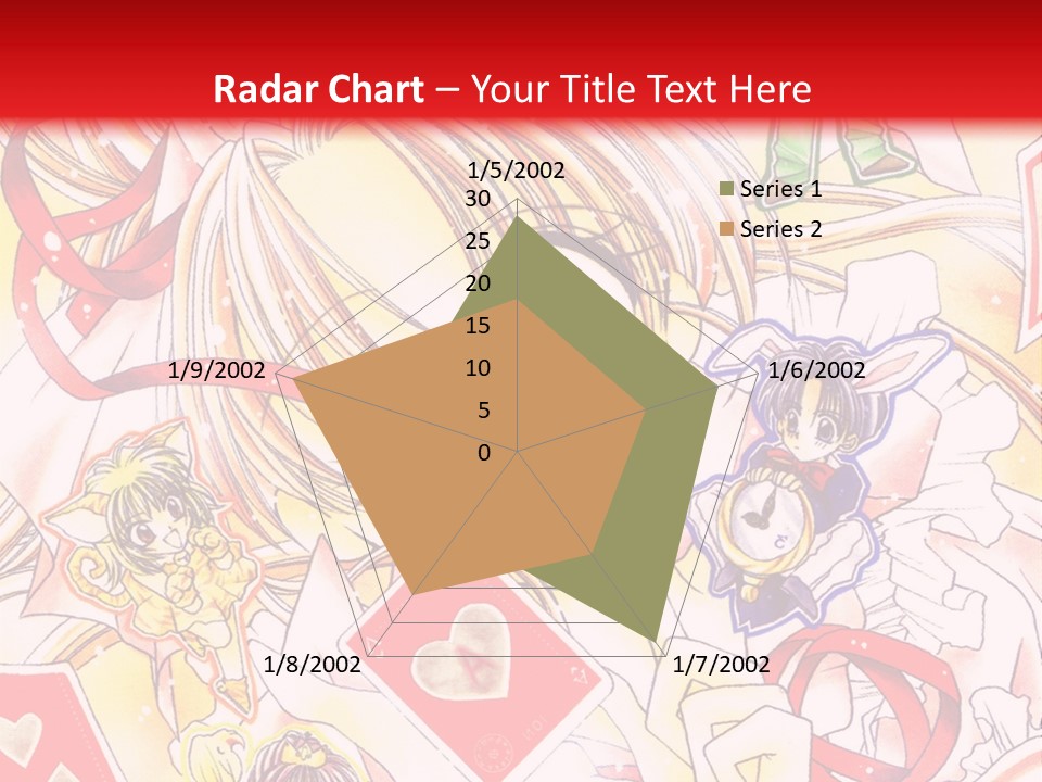 A Cartoon Character With A Red Background PowerPoint Template