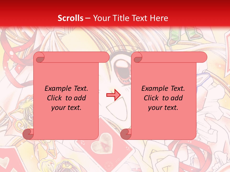 A Cartoon Character With A Red Background PowerPoint Template