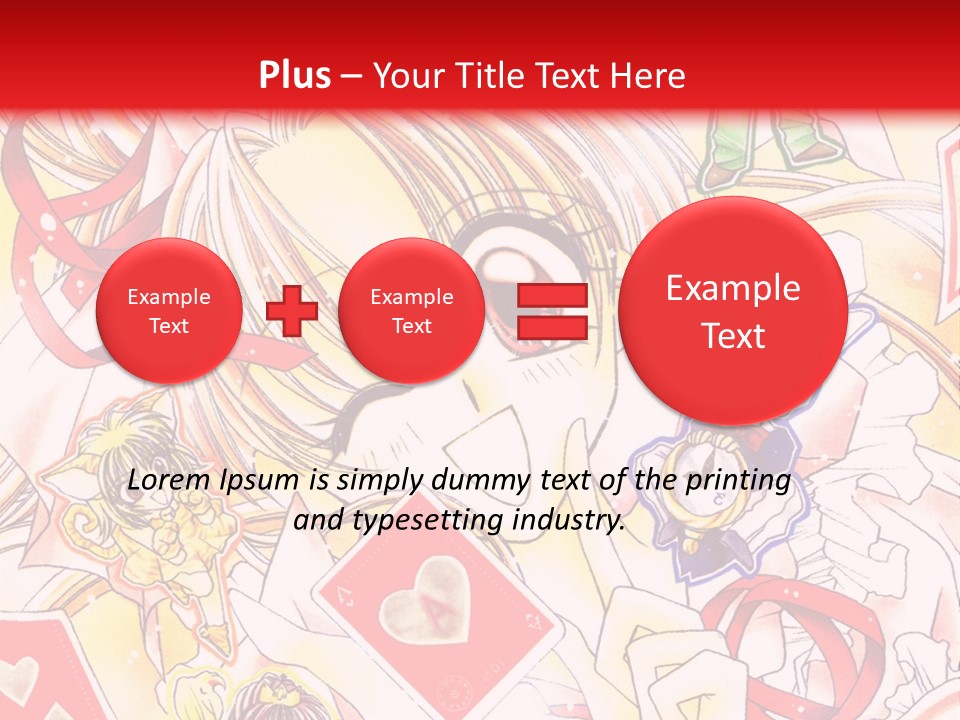 A Cartoon Character With A Red Background PowerPoint Template