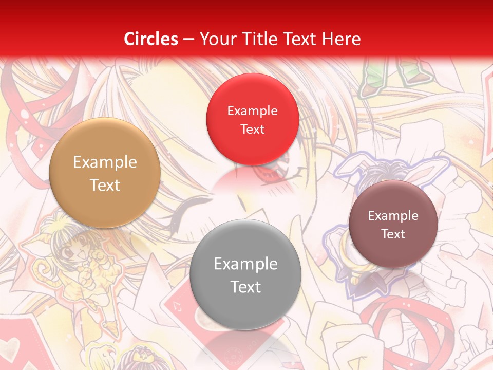 A Cartoon Character With A Red Background PowerPoint Template