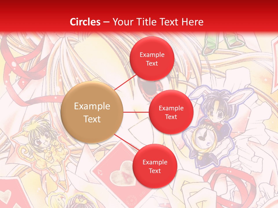 A Cartoon Character With A Red Background PowerPoint Template