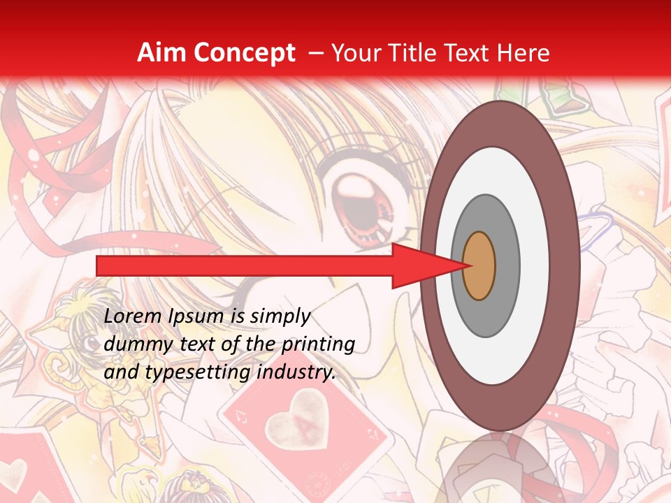 A Cartoon Character With A Red Background PowerPoint Template