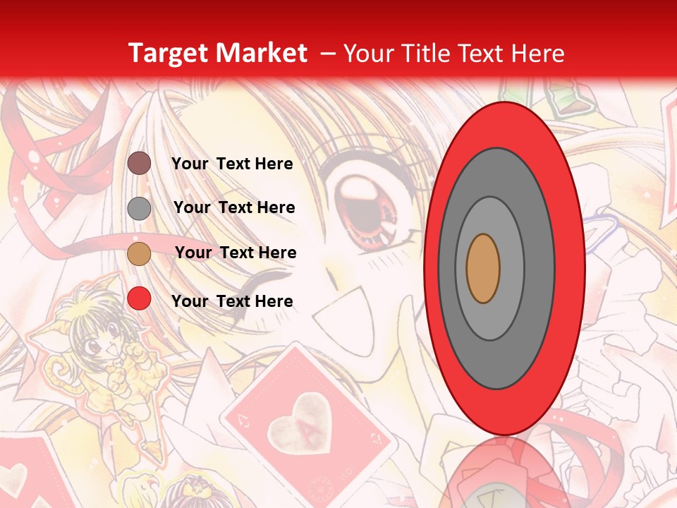 A Cartoon Character With A Red Background PowerPoint Template