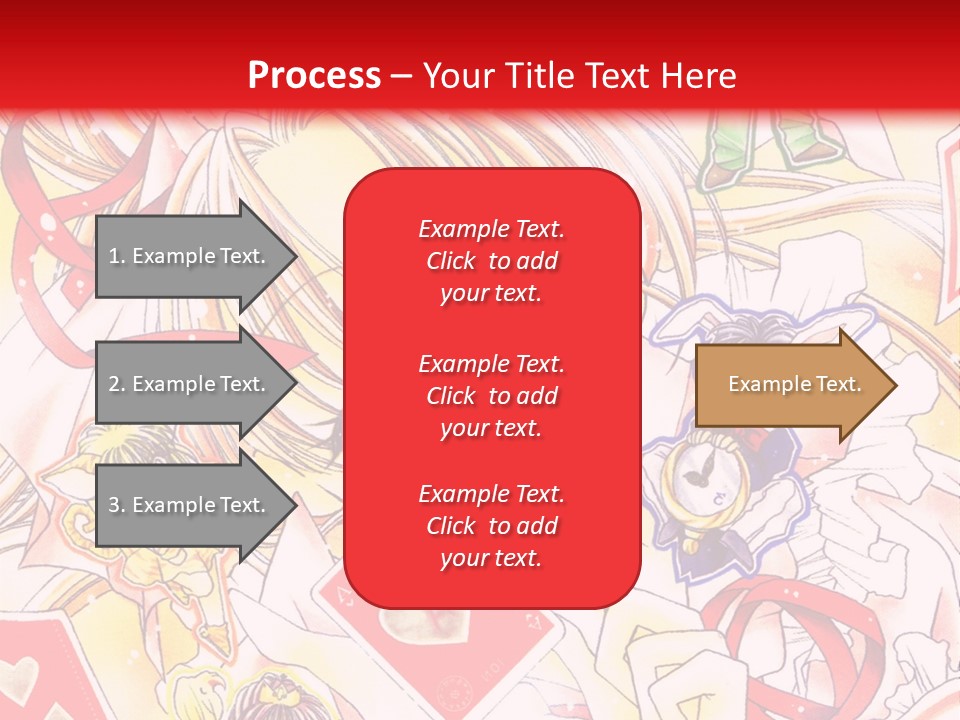 A Cartoon Character With A Red Background PowerPoint Template