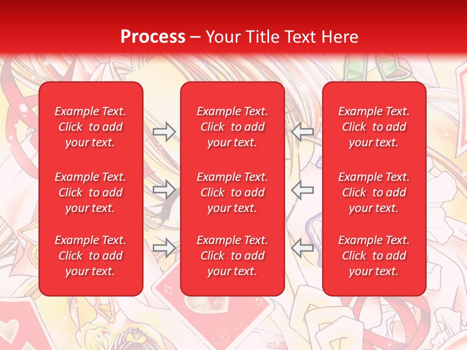 A Cartoon Character With A Red Background PowerPoint Template