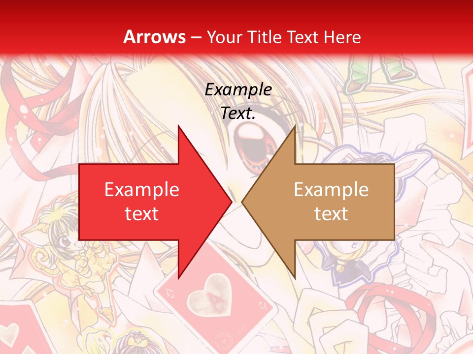 A Cartoon Character With A Red Background PowerPoint Template