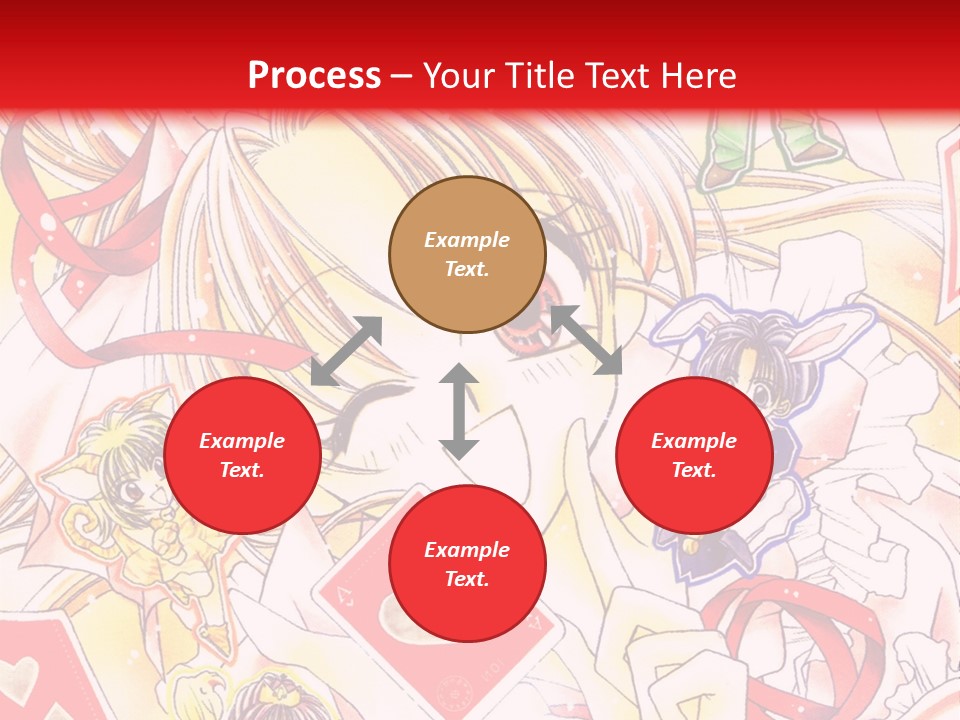 A Cartoon Character With A Red Background PowerPoint Template