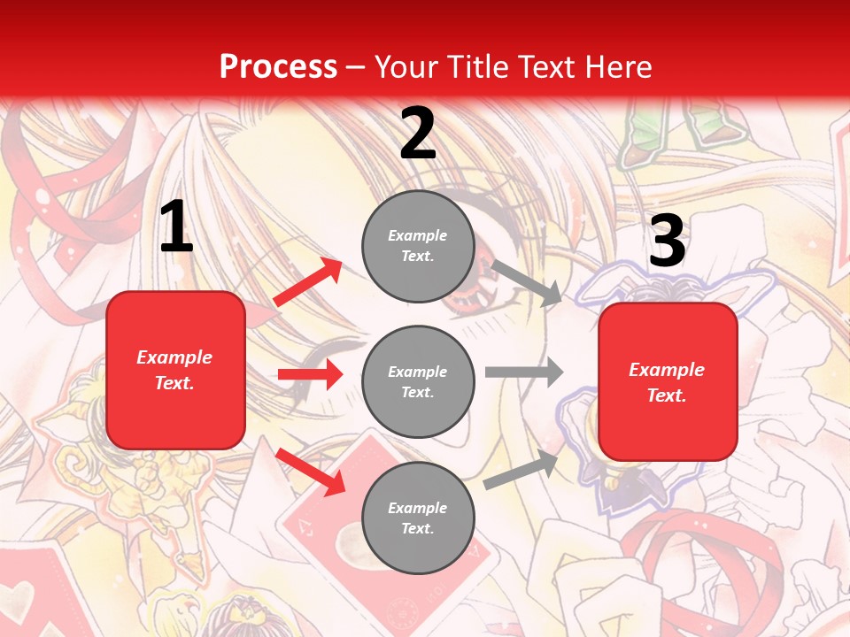 A Cartoon Character With A Red Background PowerPoint Template