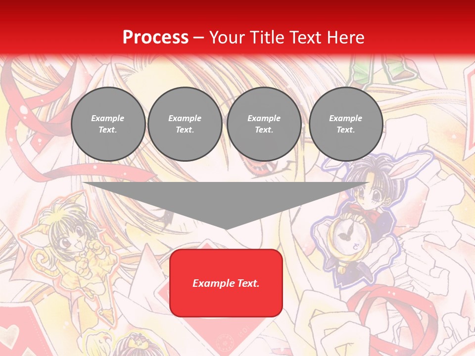 A Cartoon Character With A Red Background PowerPoint Template