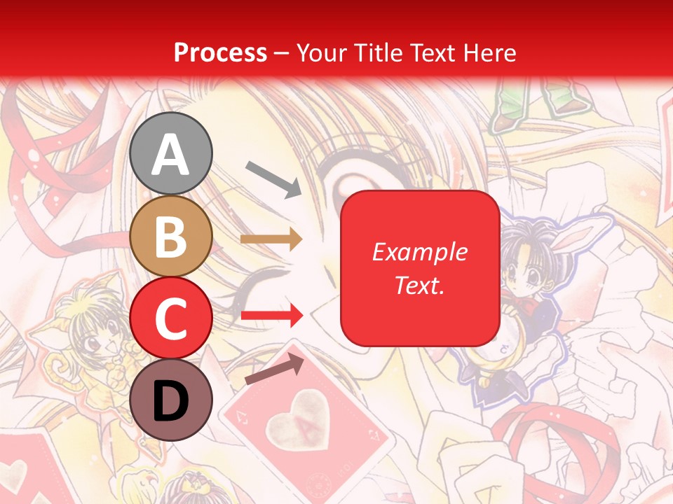 A Cartoon Character With A Red Background PowerPoint Template