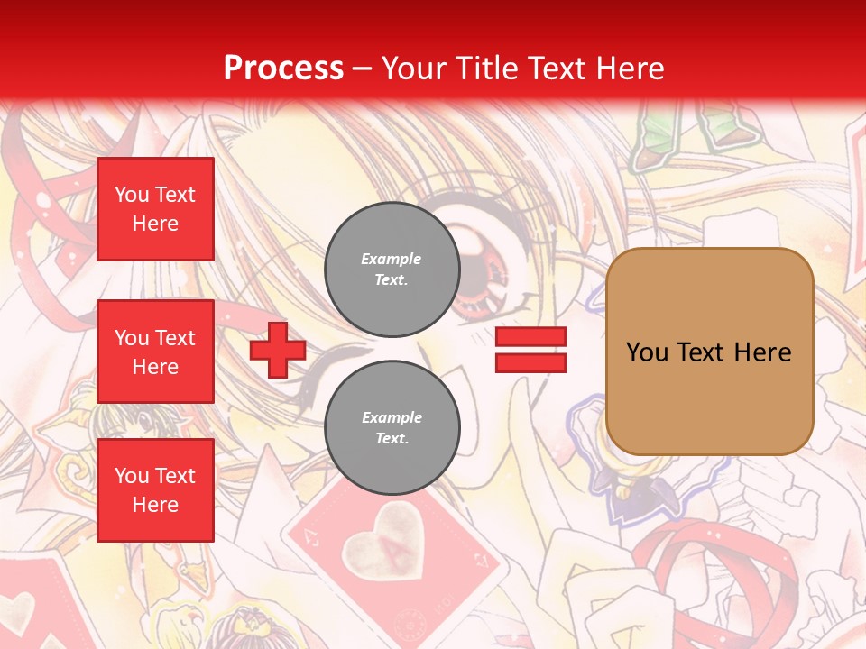 A Cartoon Character With A Red Background PowerPoint Template