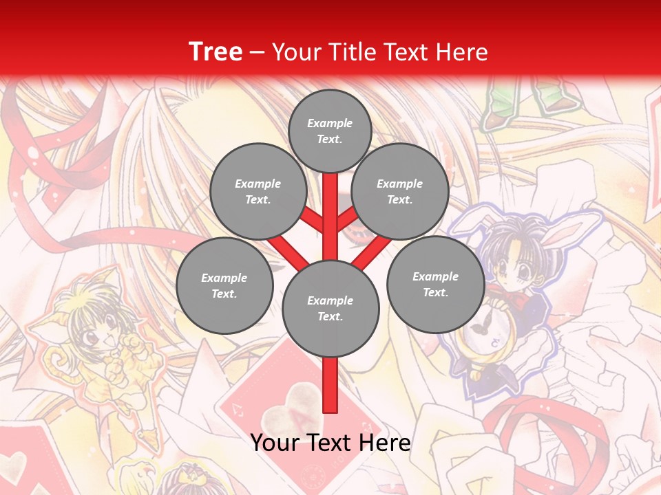 A Cartoon Character With A Red Background PowerPoint Template