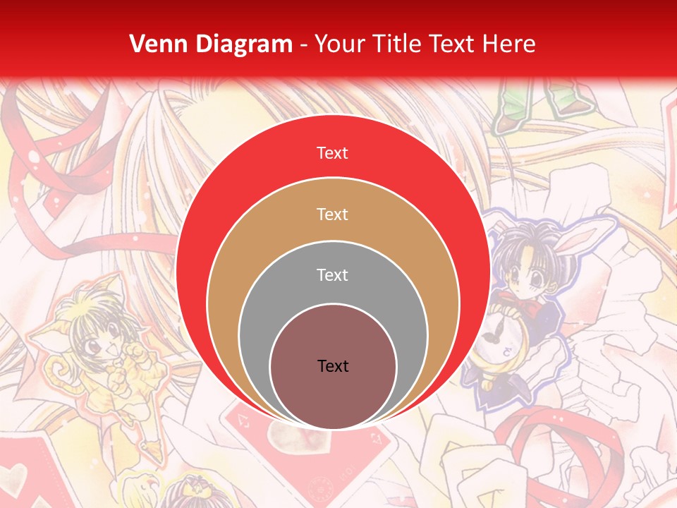 A Cartoon Character With A Red Background PowerPoint Template