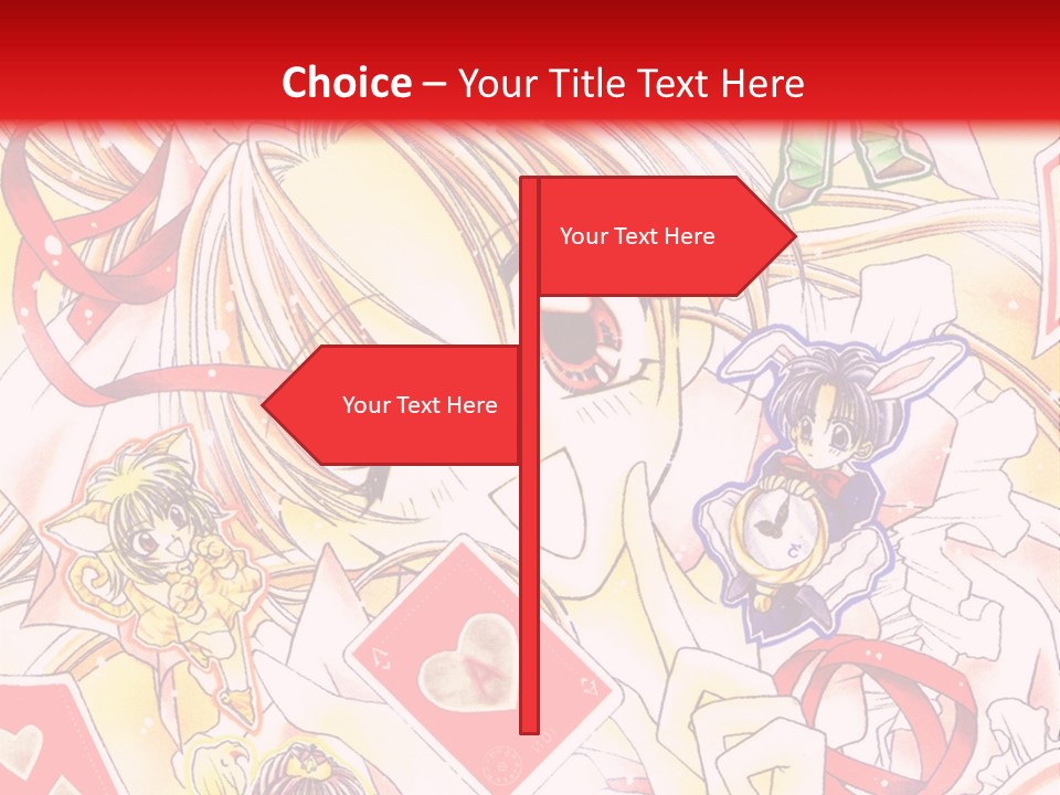 A Cartoon Character With A Red Background PowerPoint Template