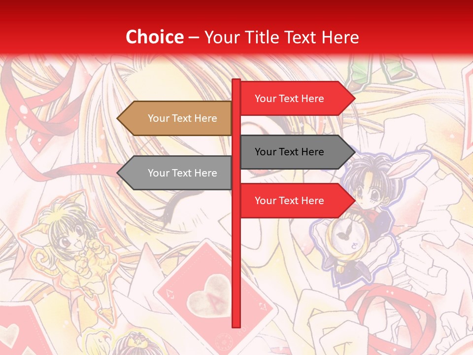 A Cartoon Character With A Red Background PowerPoint Template