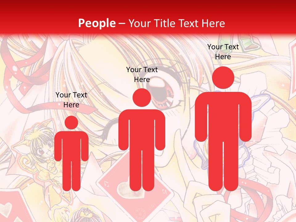 A Cartoon Character With A Red Background PowerPoint Template