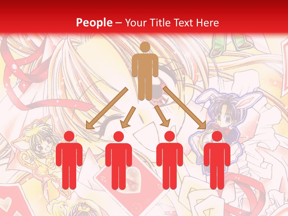 A Cartoon Character With A Red Background PowerPoint Template