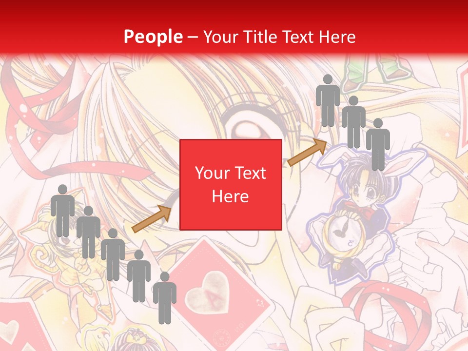 A Cartoon Character With A Red Background PowerPoint Template