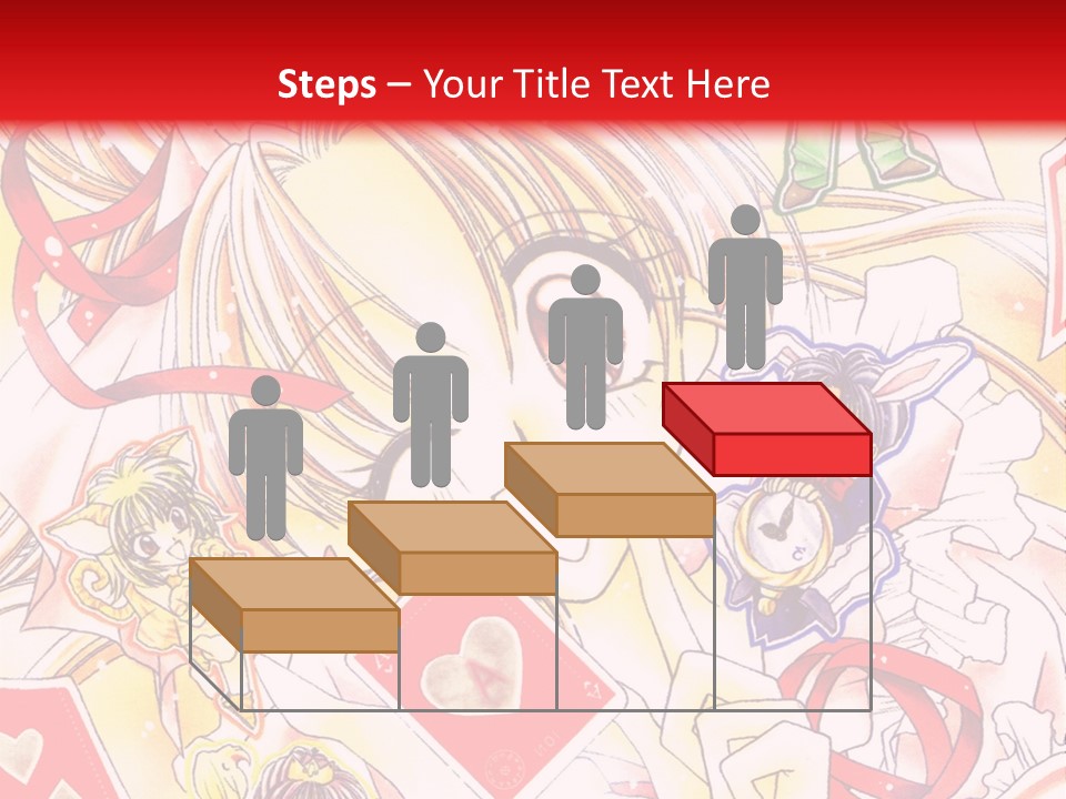 A Cartoon Character With A Red Background PowerPoint Template