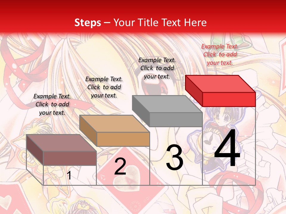 A Cartoon Character With A Red Background PowerPoint Template