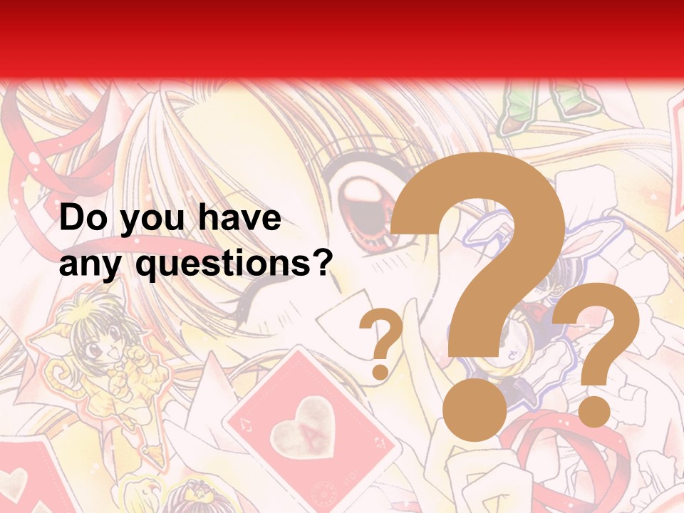 A Cartoon Character With A Red Background PowerPoint Template