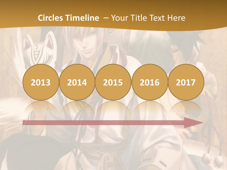 A Couple Of Anime Characters Sitting Next To Each Other PowerPoint Template