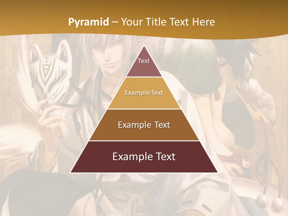 A Couple Of Anime Characters Sitting Next To Each Other PowerPoint Template