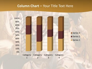 A Couple Of Anime Characters Sitting Next To Each Other PowerPoint Template