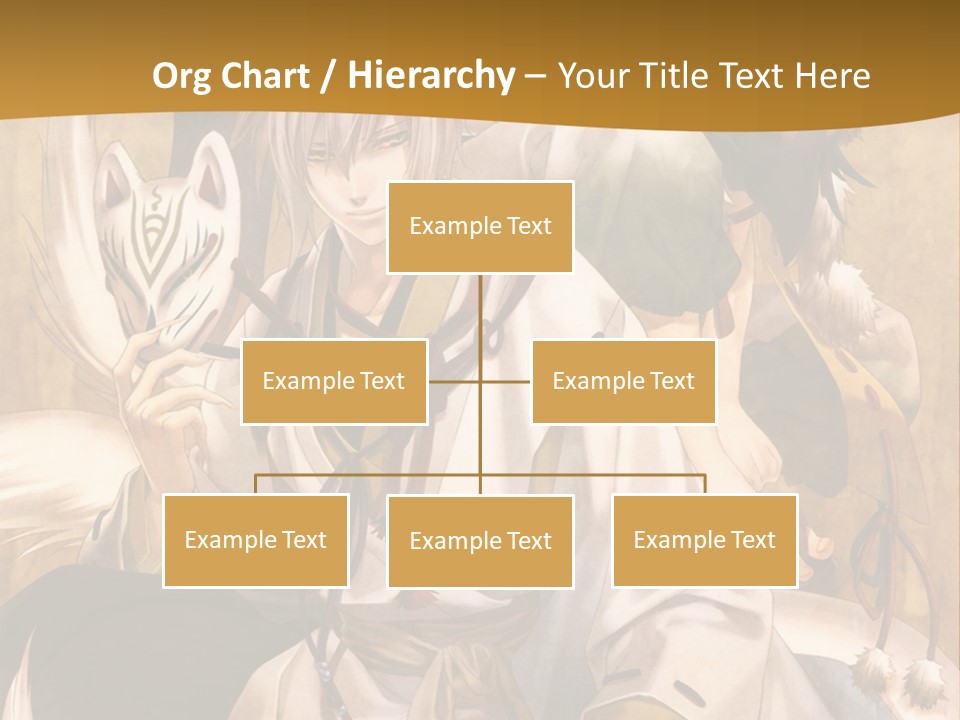 A Couple Of Anime Characters Sitting Next To Each Other PowerPoint Template