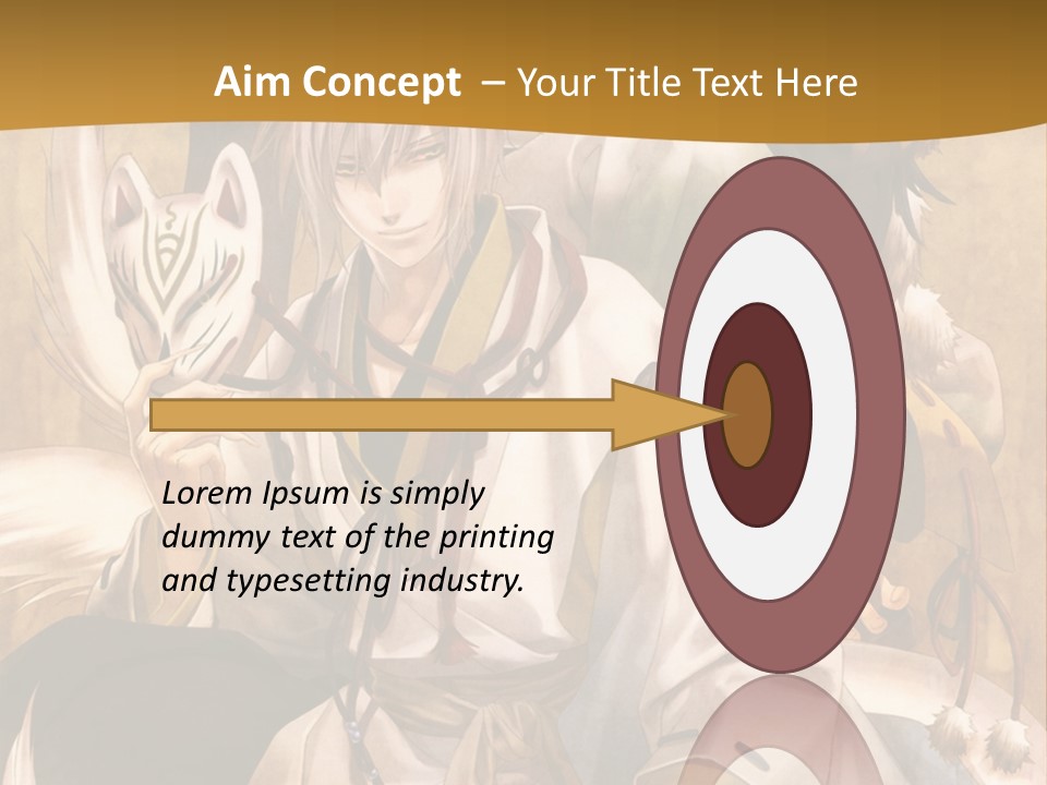 A Couple Of Anime Characters Sitting Next To Each Other PowerPoint Template