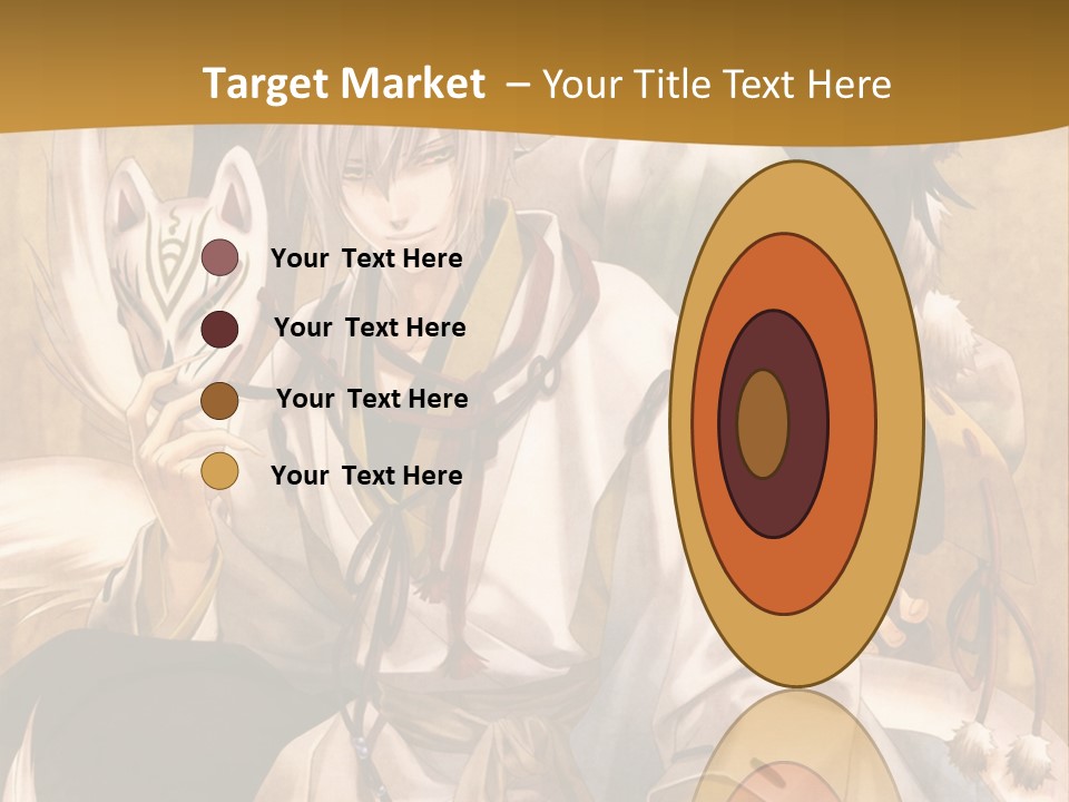 A Couple Of Anime Characters Sitting Next To Each Other PowerPoint Template