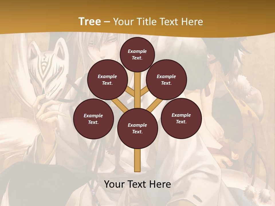 A Couple Of Anime Characters Sitting Next To Each Other PowerPoint Template