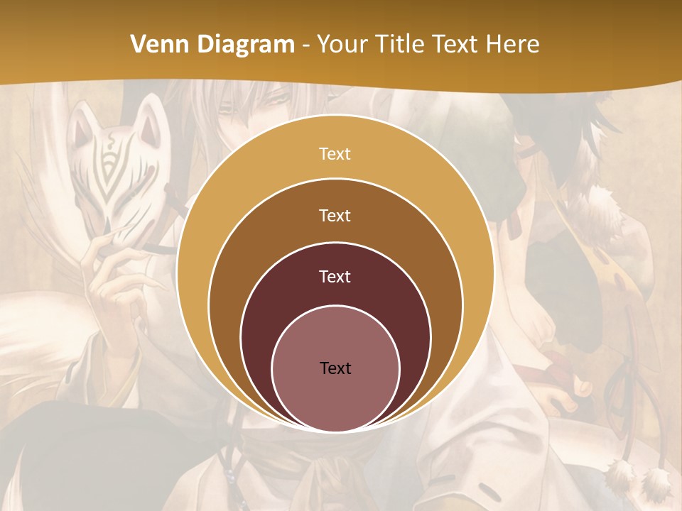 A Couple Of Anime Characters Sitting Next To Each Other PowerPoint Template