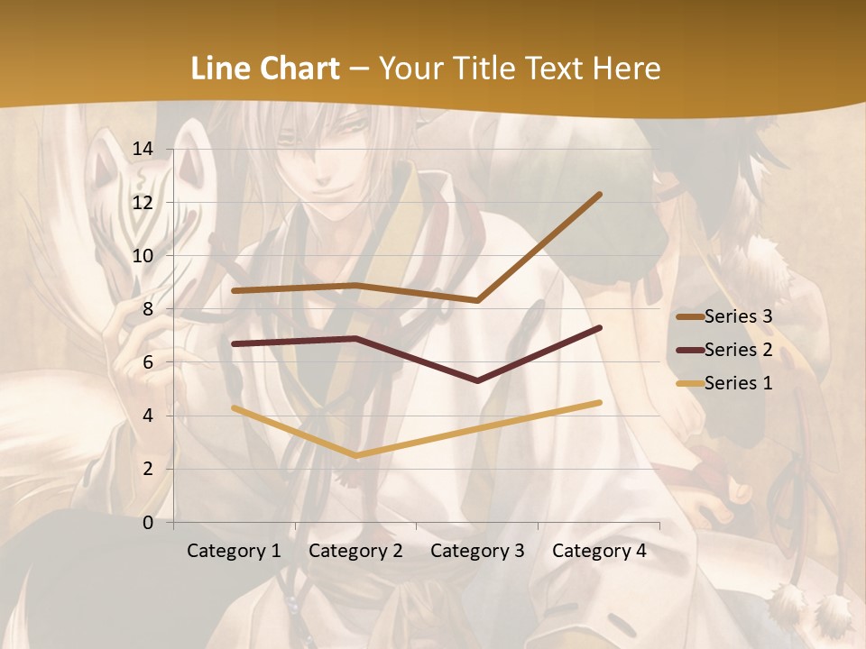 A Couple Of Anime Characters Sitting Next To Each Other PowerPoint Template