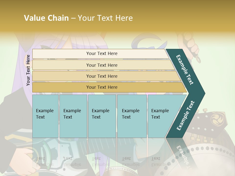 A Couple Of Anime Characters Holding Guitars PowerPoint Template