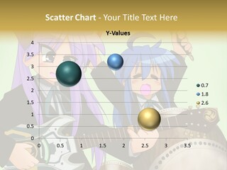 A Couple Of Anime Characters Holding Guitars PowerPoint Template