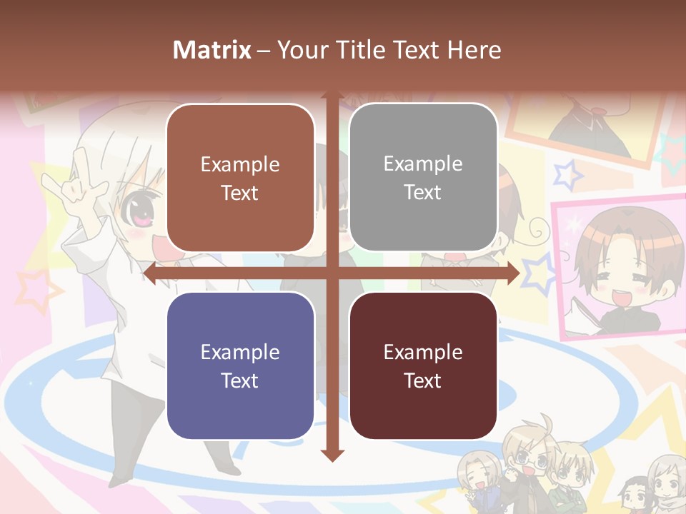 A Group Of People Standing In Front Of A Colorful Background PowerPoint Template