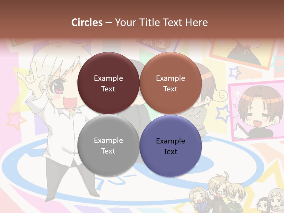 A Group Of People Standing In Front Of A Colorful Background PowerPoint Template