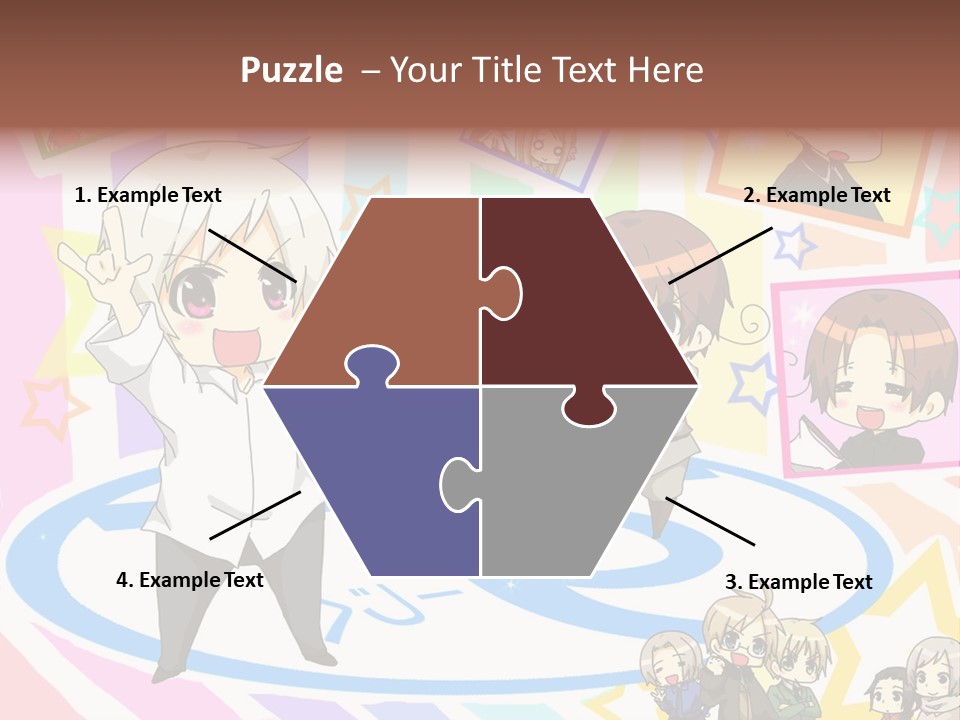 A Group Of People Standing In Front Of A Colorful Background PowerPoint Template