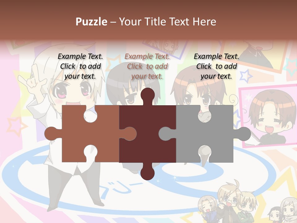 A Group Of People Standing In Front Of A Colorful Background PowerPoint Template