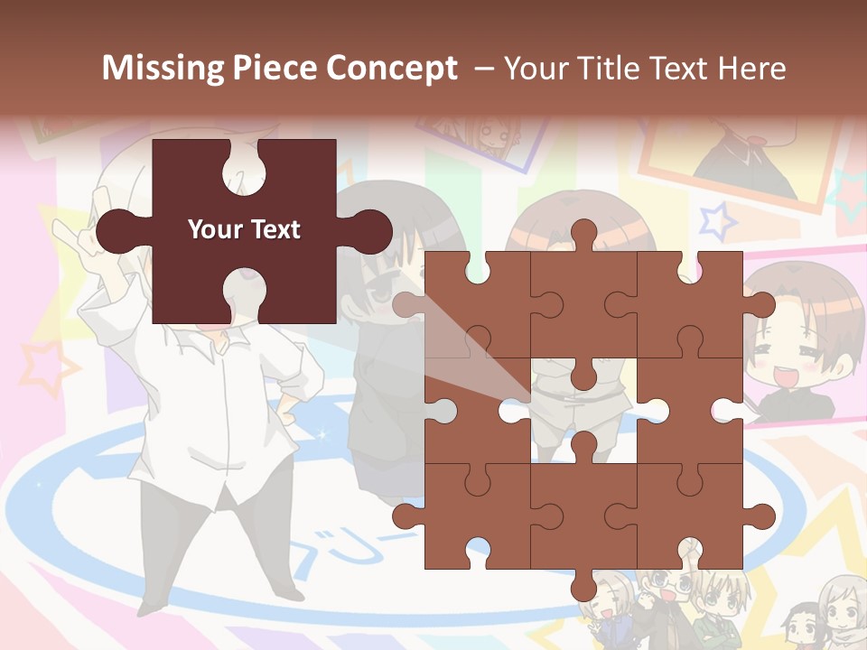 A Group Of People Standing In Front Of A Colorful Background PowerPoint Template