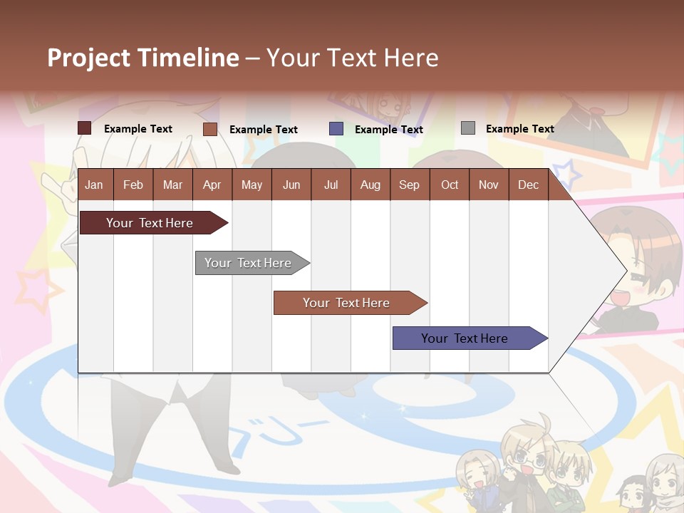 A Group Of People Standing In Front Of A Colorful Background PowerPoint Template