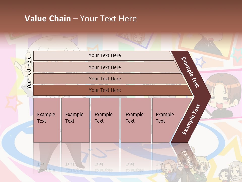 A Group Of People Standing In Front Of A Colorful Background PowerPoint Template